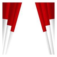 indonesian flag element vector
