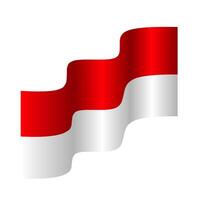 indonesian flag element vector