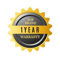 Custom guarantee badge icon for illustrator and graphic designer vector