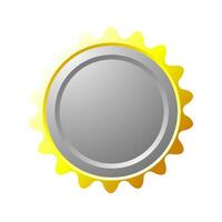 Custom guarantee badge icon for illustrator and graphic designer vector