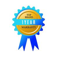 Custom guarantee badge icon for illustrator and graphic designer vector