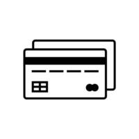 Atm card design in modern style, card for online payments and cash withdrawal vector