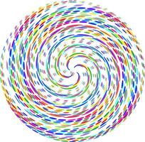 circle with colored ovals making a beautiful gradient texture vector