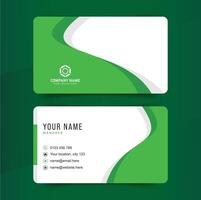 Modern business card design, editable template vector