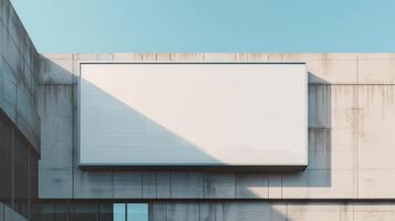 an empty billboard on a building photo