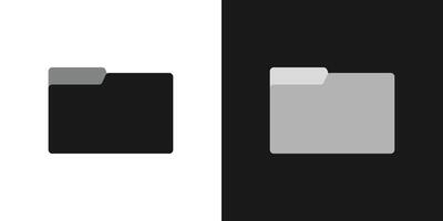 Empty document file monochrome color set design illustration vector