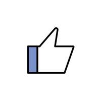 Like social media button icon sign isolated for app or website . illustration vector