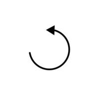 black circle arrow icons. Round loop cursor. Isolated of rotation arrow circle symbol. Rotation loading sign. vector