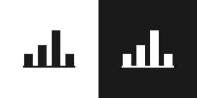 Diagram bar chart icon sign design vector