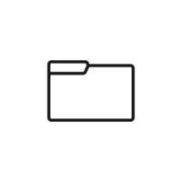 Empty document file outline design illustration vector