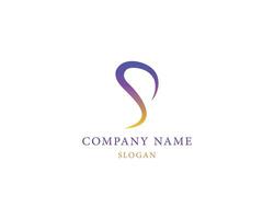 Flat design s logo template vector