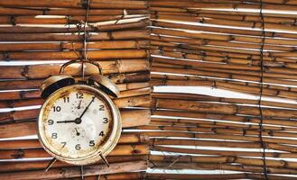 Vintage Hanging Clock and Sunshade made of Pike photo