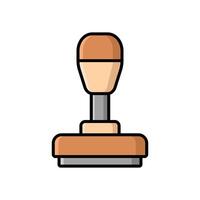 stamp icon design template simple and clean vector