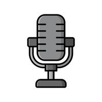 microphone icon design template simple and clean vector
