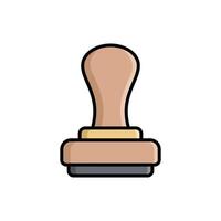 stamp icon design template simple and clean vector