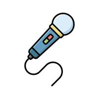 microphone icon design template simple and clean vector