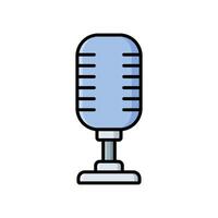 microphone icon design template simple and clean vector