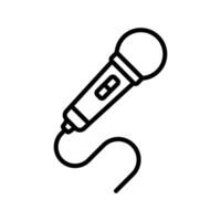 microphone icon design template simple and clean vector