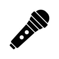 microphone icon design template simple and clean vector