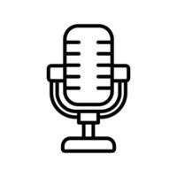 microphone icon design template simple and clean vector