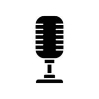 microphone icon design template simple and clean vector