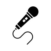 microphone icon design template simple and clean vector