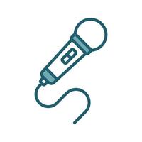 microphone icon design template simple and clean vector