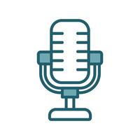 microphone icon design template simple and clean vector