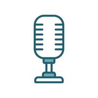 microphone icon design template simple and clean vector