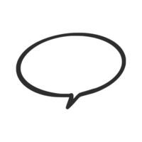 Hand Drawn speech bubbles. Speak bubble text, cartoon chatting box, message box. Blank empty white speech bubbles. Cartoon balloon word design. vector