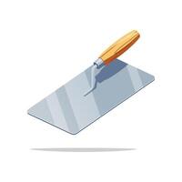Plastering trowel isolated on white background. vector