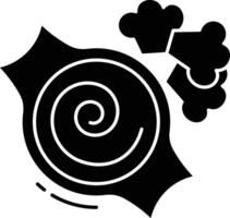 broccoli puree solid glyph illustration vector
