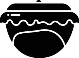 Dough solid glyph illustration vector