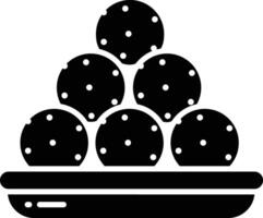 Sweets solid glyph illustration vector