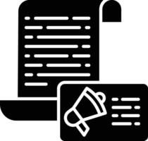 document solid glyph illustration vector
