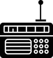 Radio solid glyph illustrations vector