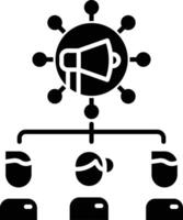 target audience solid glyph illustration vector