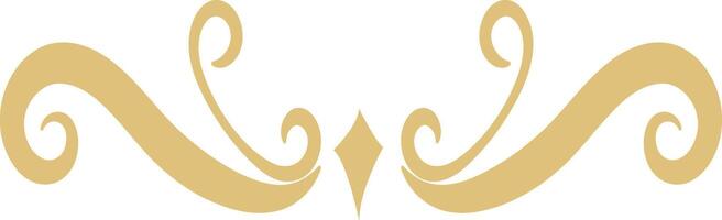 Floral Dividers Element on White Background. Isolated In Simple Design. vector