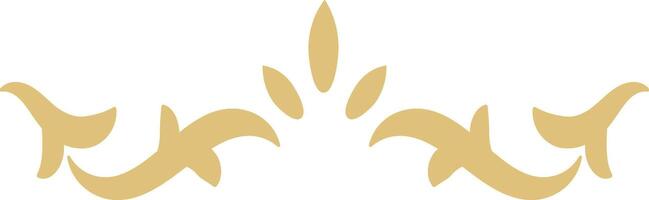 Floral Dividers Element on White Background. Isolated In Simple Design. vector