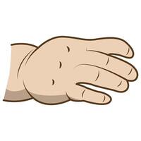 flat cute baby hand icon isolated on white background. vector
