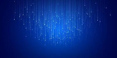 Abstract digital big data background, fiber optic network lines. Data flow visualization concept. vector