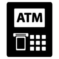 ATM machine icon vectors illustration