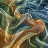 Flowing waves of fabric, gently undulating and rippling, with a soft, silk-like texture background photo