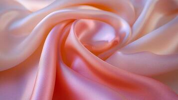 Flowing waves of fabric, gently undulating and rippling, with a soft, silk-like texture background photo