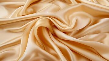 Flowing waves of fabric, gently undulating and rippling, with a soft, silk-like texture background photo