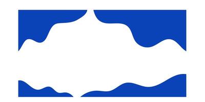 Separator shapes for website. Curve lines, wave frame for page isolated on white. vector
