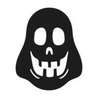 A Halloween ghost silhouette vector