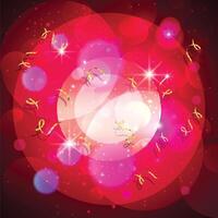Abstract Elements gradient red background vector