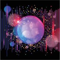 Abstract Elements with gradient Dark background vector