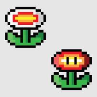 The Illustration of Power Up Flower Game Item vector